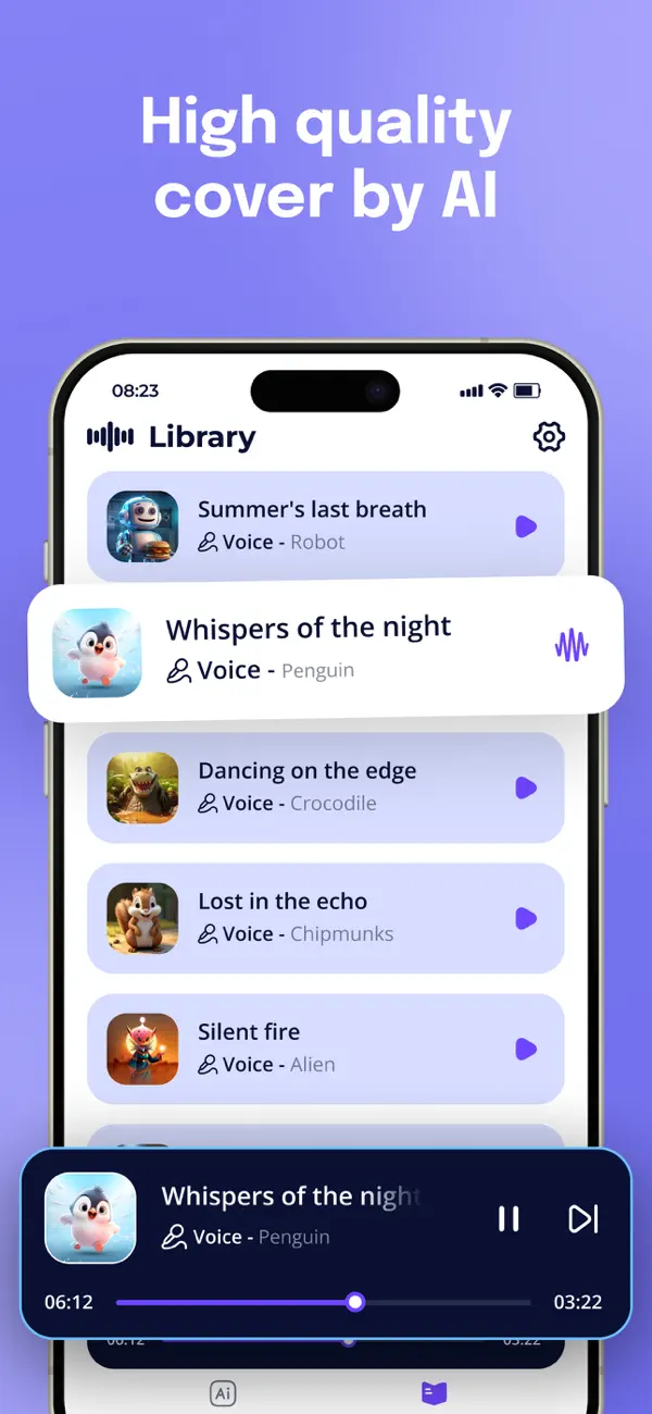 Screenshot #2 pour AI Cover Generator: AI Tunes