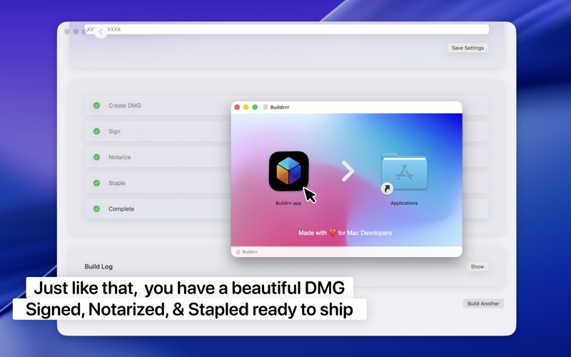 Buildrrr - Create Custom DMGs screenshot