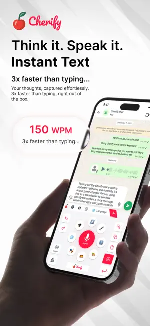 Cherify: AI Voice Keyboard Pro screenshot 1
