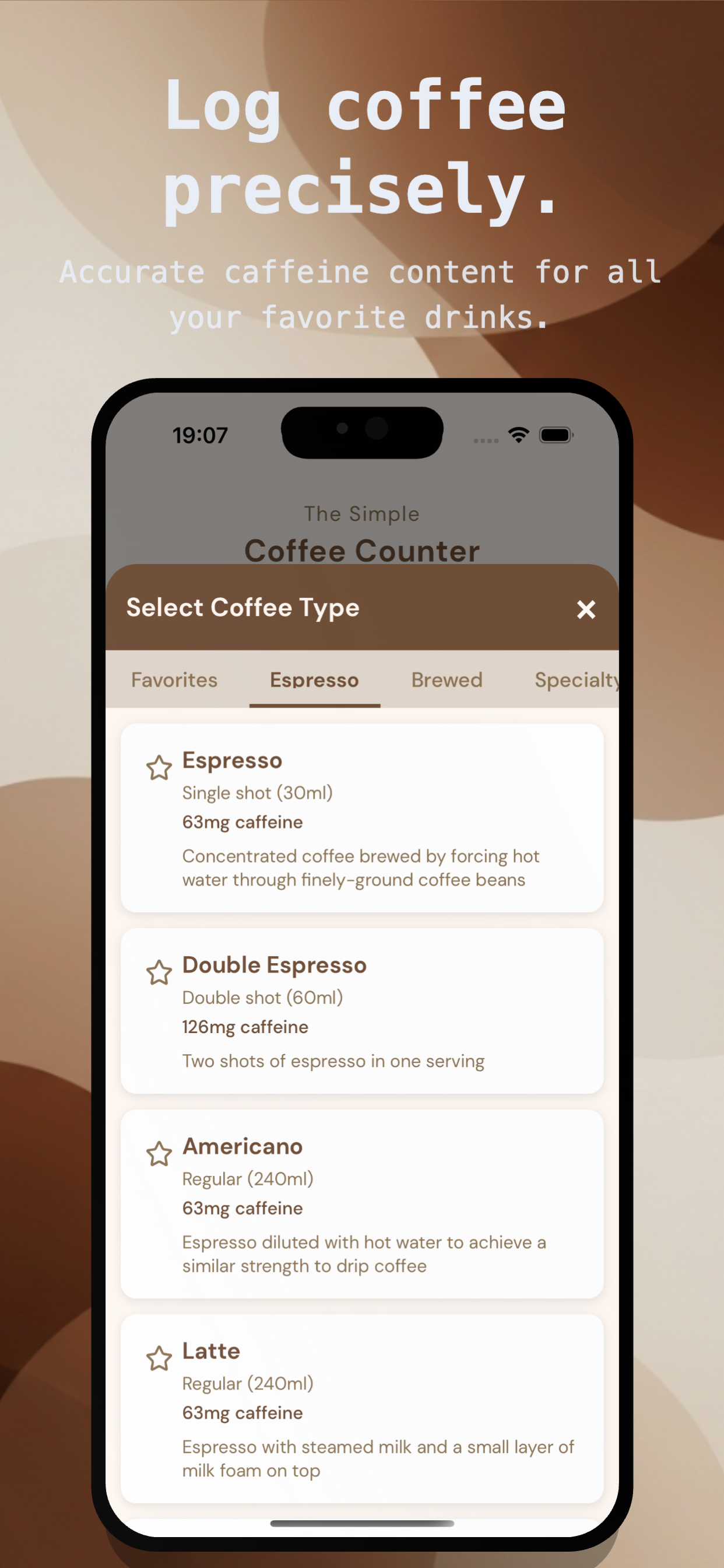 Simple Coffee Counter