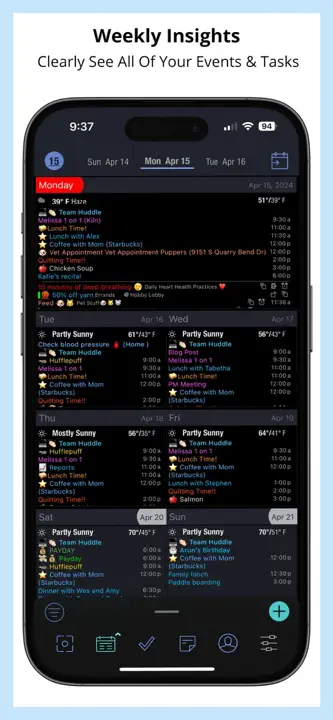 Pocket Informant : capture d’écran 2 sur 5