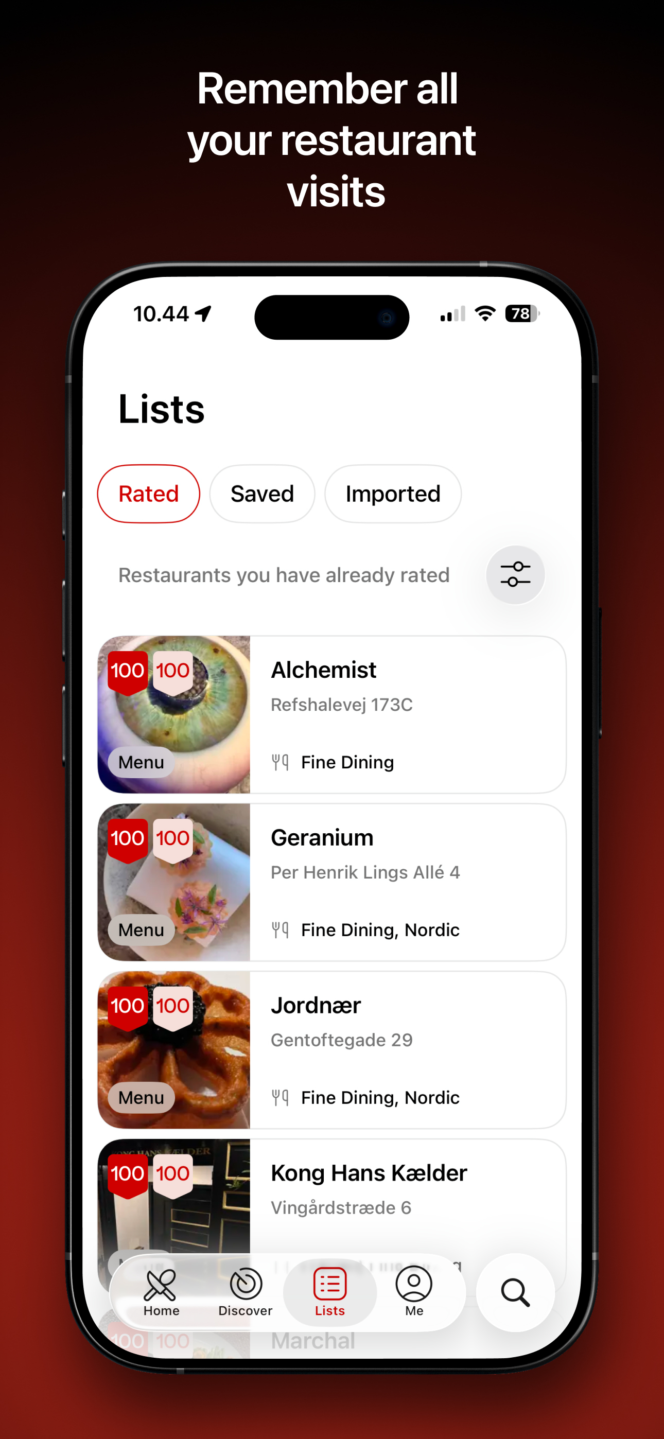 Vota - Restaurant Finder