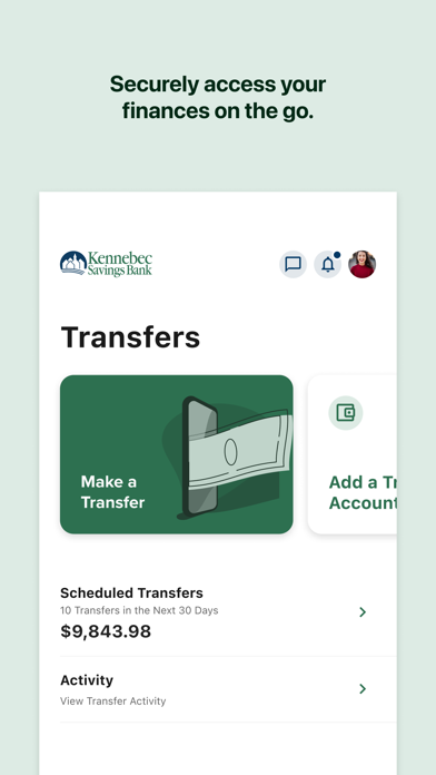 Kennebec Savings Bank iPhone screenshot