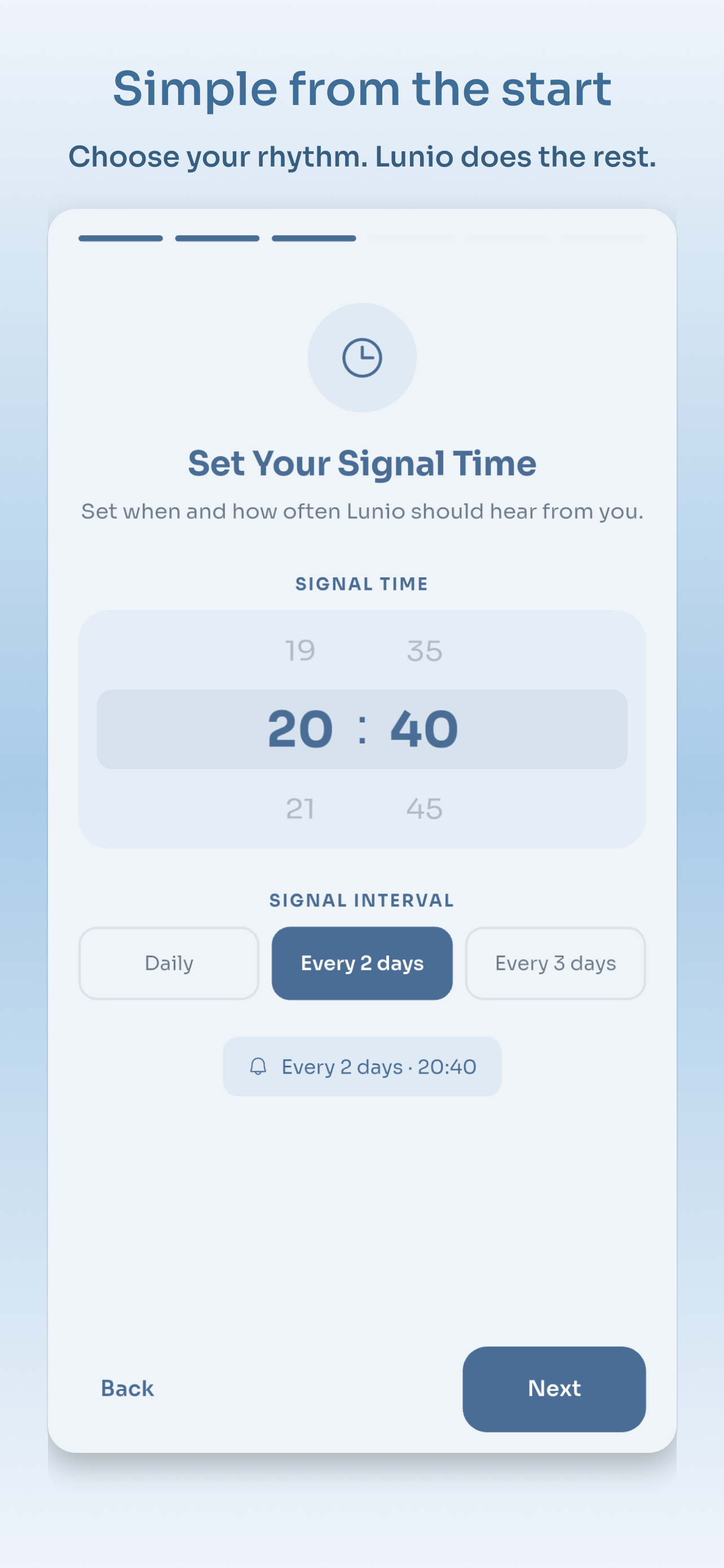 Lunio — Daily Safety Check-In