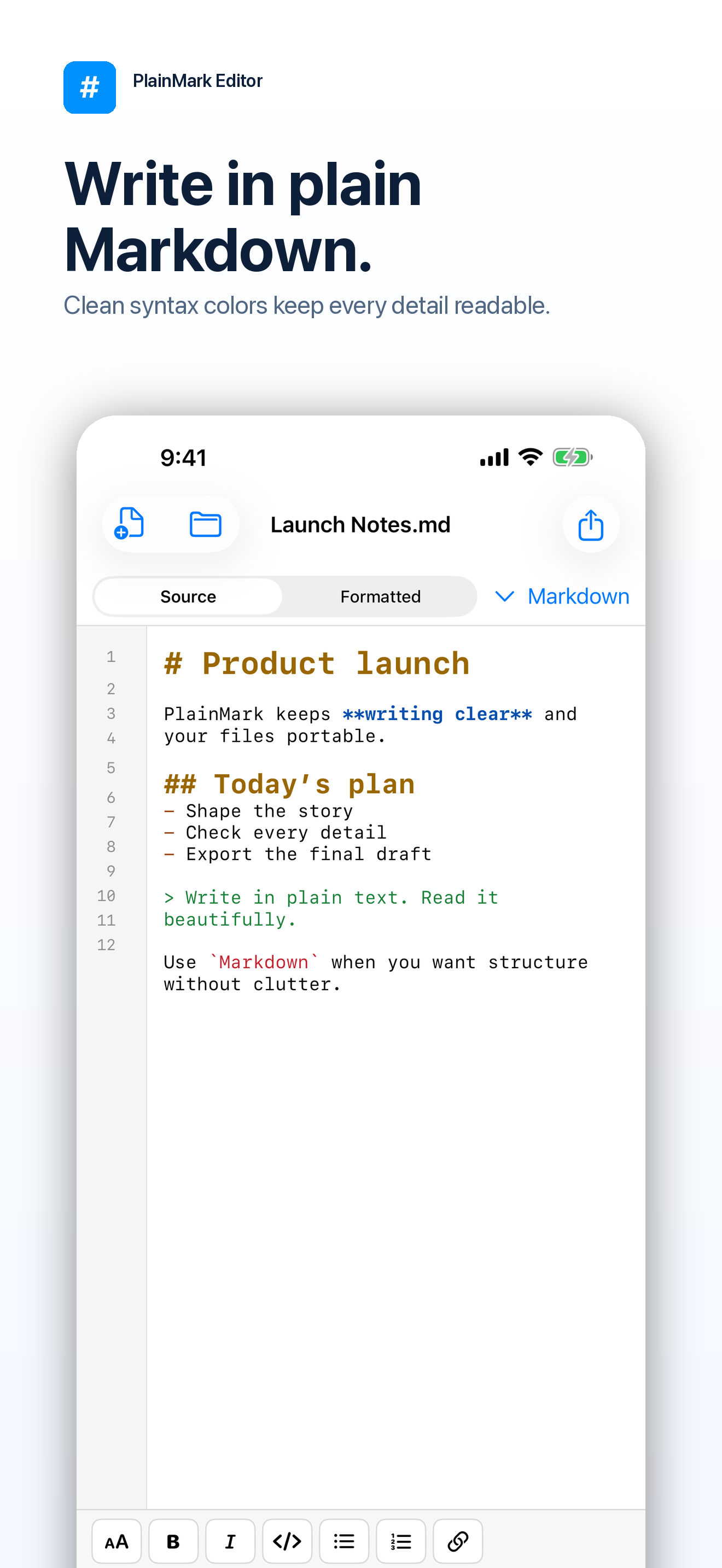 PlainMark Editor screenshot 3