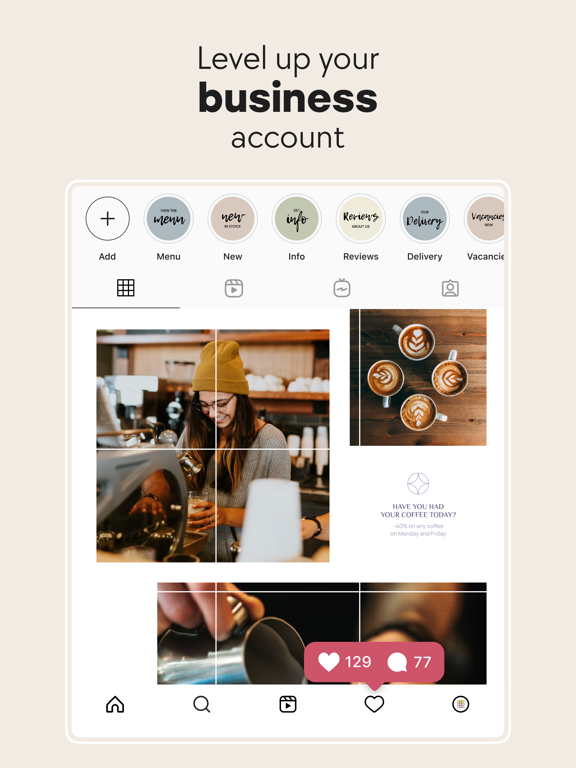 GRIDS Post maker for Instagram iPad screenshot 3 - Photo & Video app
