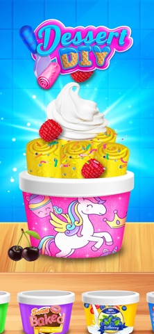 Dessert DIY Ice Cream Rolls iPhone screenshot