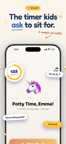 PottyStar - Potty Training iPhone screenshot