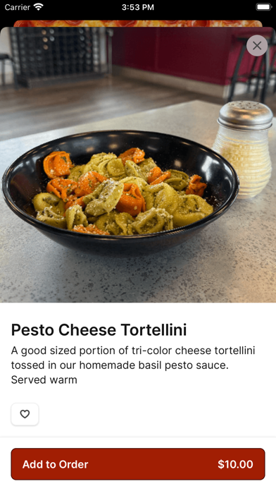 TuscNY Pizza iPhone screenshot 3 - Food & Drink app