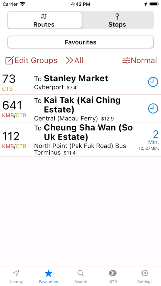 #5. HK Bus ETA (iOS) 由: Cheuk Lam Li