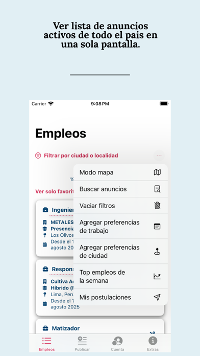 TrabajAhora! Jobs in LATAM iPhone screenshot 4 - Business app