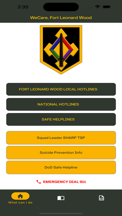 Screenshot #1 pour WeCare, Fort Leonard Wood