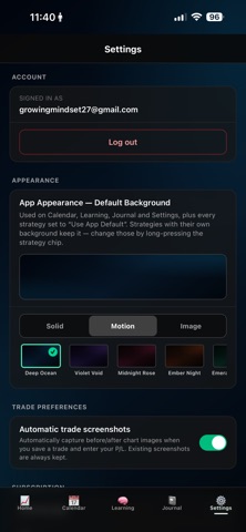 TradebyTrade: Trading Journal screenshot