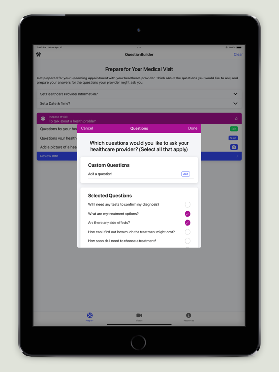 Screenshot #5 pour AHRQuestionBuilder