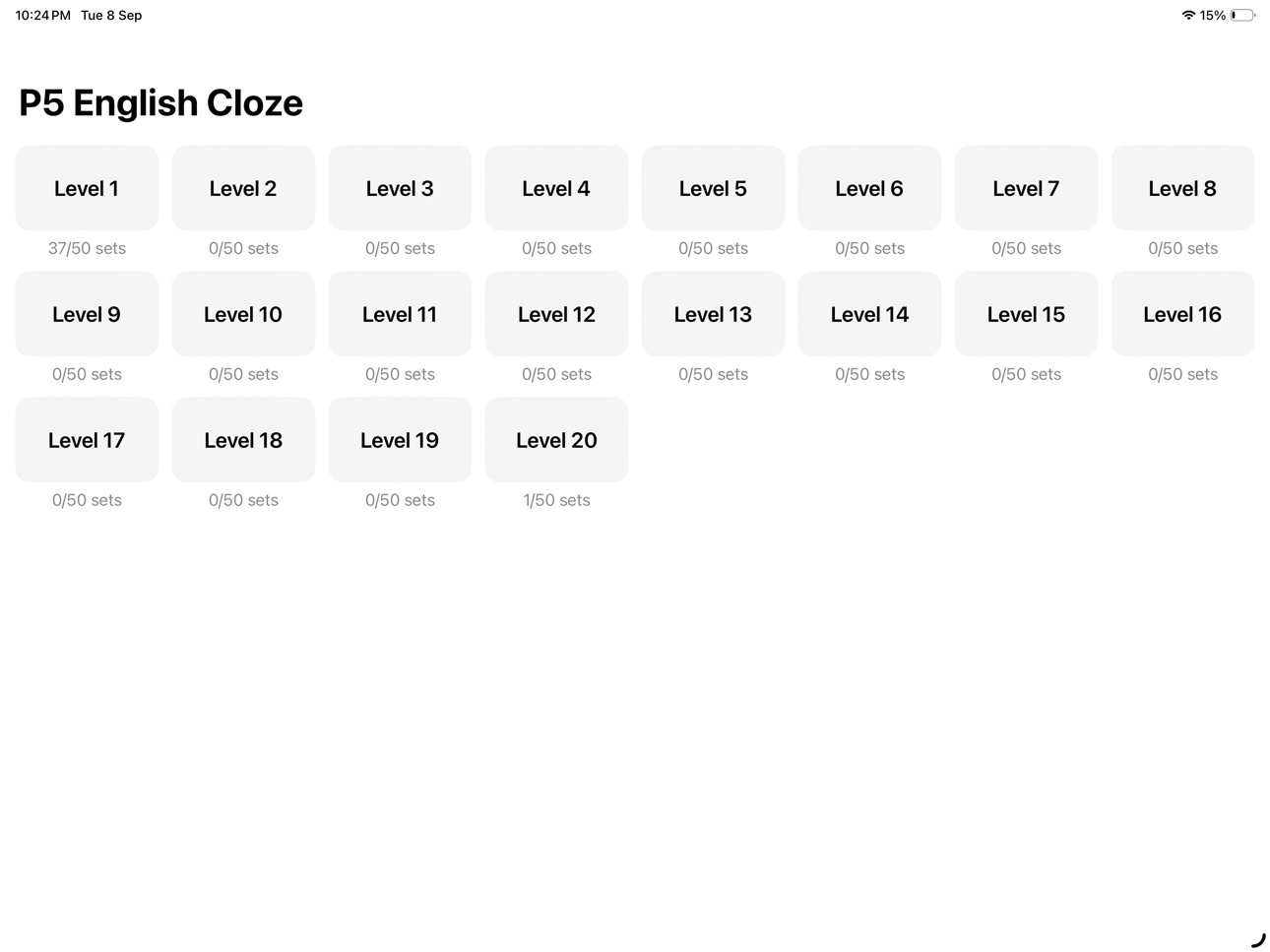 Screenshot 11 of P5 English Cloze Master