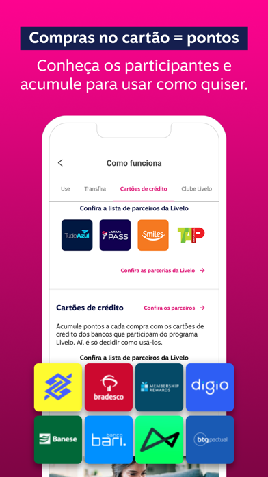 Livelo: juntar e trocar pontos Screenshot