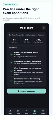 AWS AIF AI Practitioner Screenshot 8 of 10