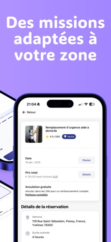 Carezy – Services à domicile iPhone screenshot