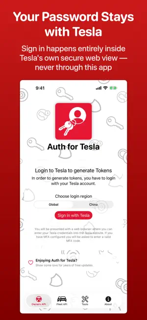 Auth app for Tesla screenshot 2