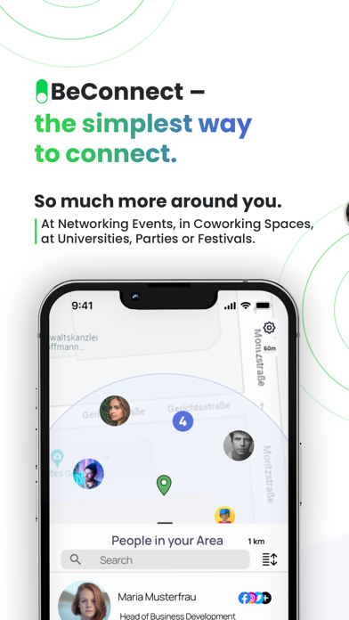 BeConnect iPhone screenshot 1 - Social Networking app