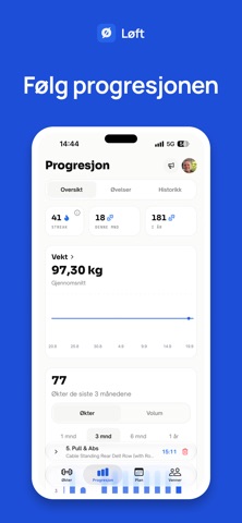 Løft - Workout app Screenshot 3 of 4