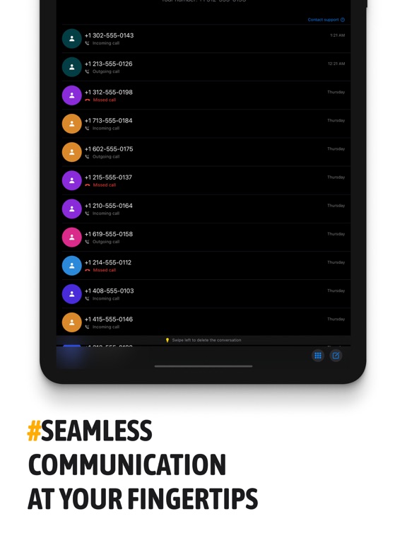 Second phone number - txt now iPad screenshot 10 - Social Networking app