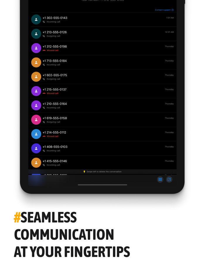 Second phone number - txt now