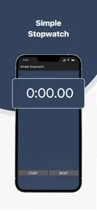 Simple Stopwatch App screenshot #1 for iPhone