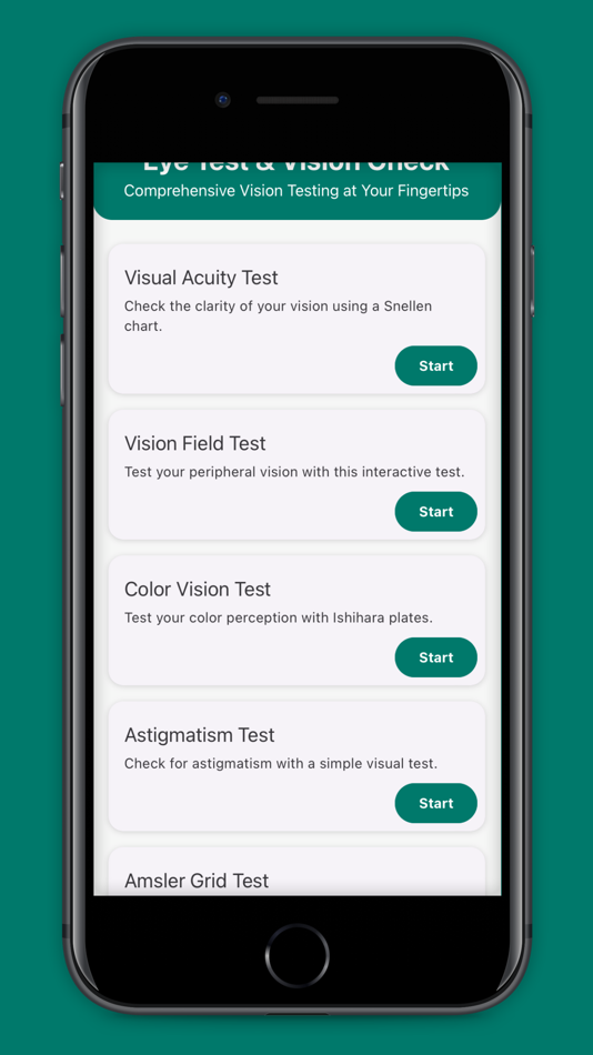 #1. Eye Test & Vision Checker (iOS) بواسطة: ETHAN JONES