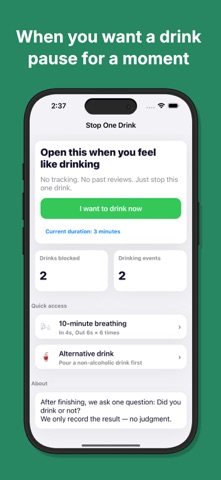 Skip One - Drink Less Alcohol Screenshot 1 of 4