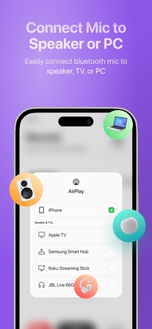 Virtual Microphone - AirMic iPhone screenshot