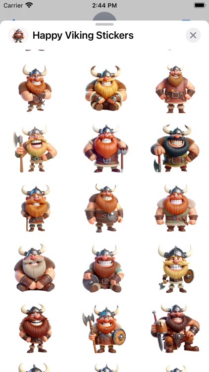 Happy Viking Stickers