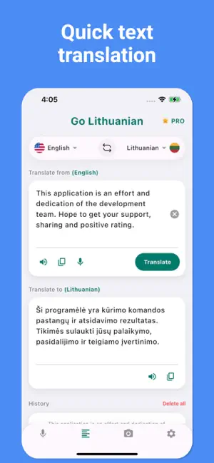 Lithuanian Translator: Voice screenshot 4
