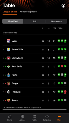 UEFA Europa League Official screenshot 5