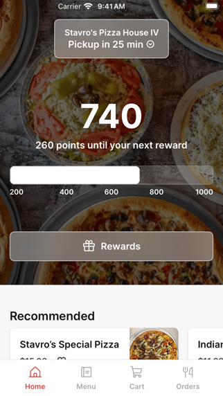 Stavro's Pizza House IV app screenshot