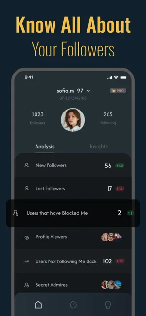 Followers Tracker - Analyzer + screenshot 1