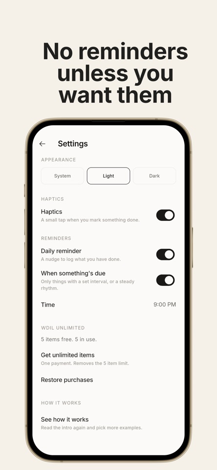 WDIL - When Did I Last screenshot 5