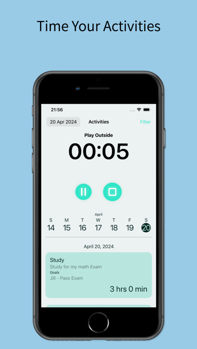 Ticker Activity Tracker iPhone screenshot 1 - Productivity app