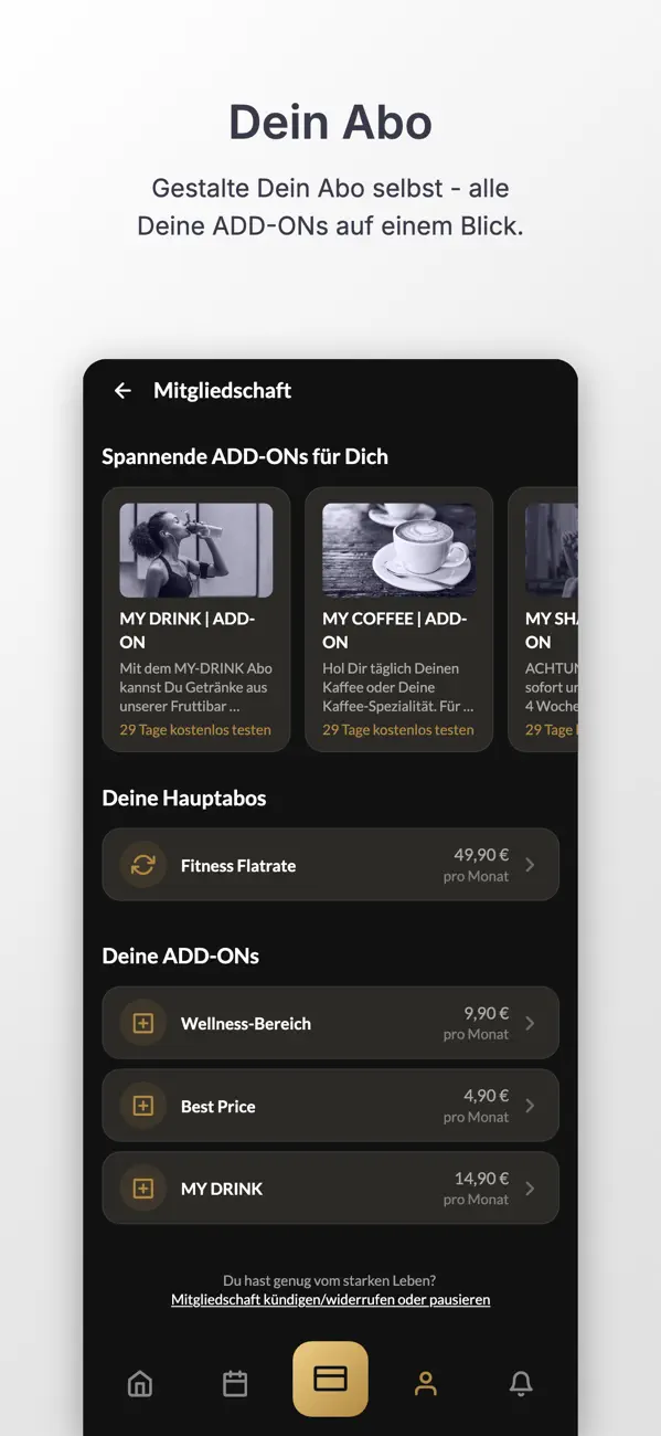 Screenshot #2 pour MYGYM PRIME DE