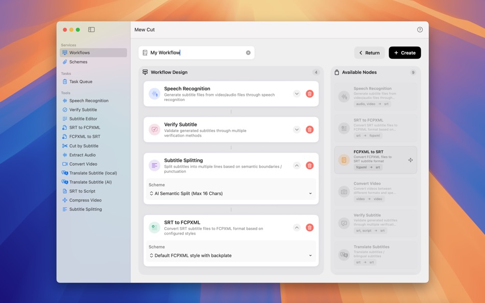 #2. Mew Cut - Subtitle Generator (macOS) Podle: 鸿呈 吉