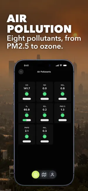 Air Quality AQI,UV,Heat Index screenshot 2