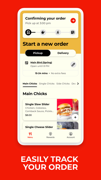 Main Bird Hot Chicken App Screenshot
