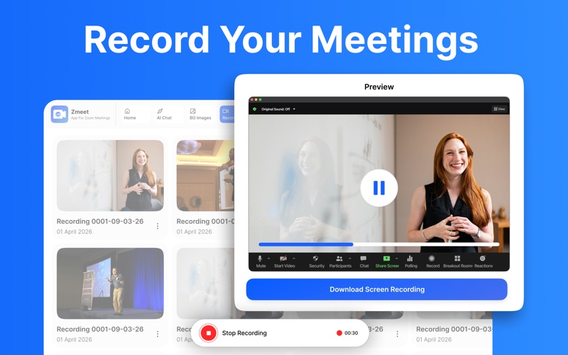 Quick Join For Zoom Meetings iPhone screenshot