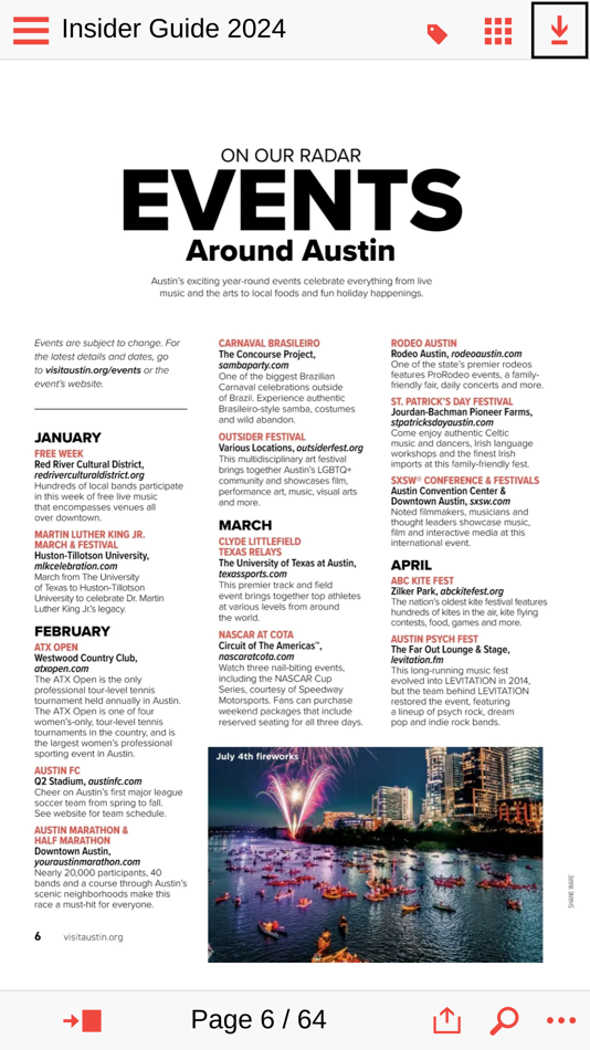 #6. Austin Insider Guide (iOS) 由: Austin Convention and Visitors Bureau