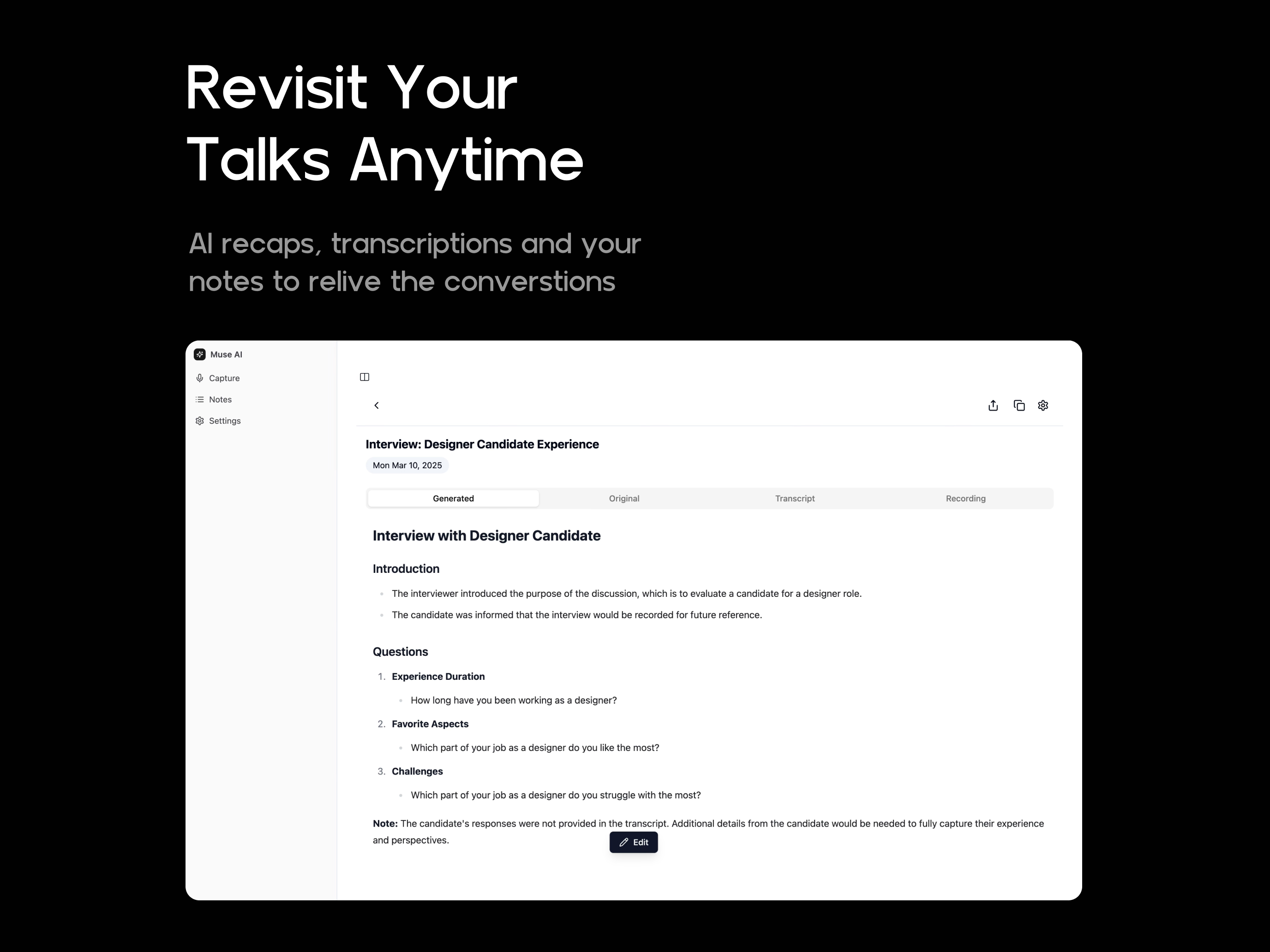 Muse Voice Notes screenshot 6