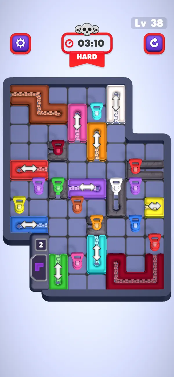 #5. Zipper Jam Puzzle (iOS) By: tiplay studio