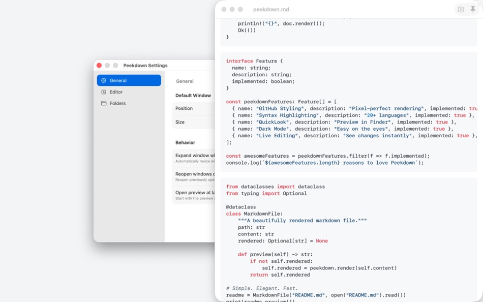 #4. Peekdown (macOS) Av: Tim Gavin