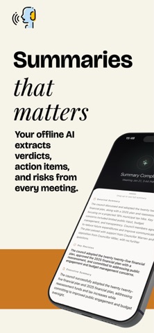 Chatham: Zero Cloud Meeting AI iPhone screenshot