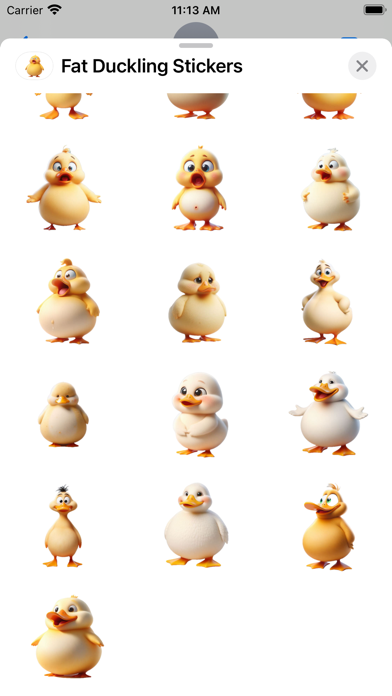 Screenshot #3 pour Fat Duckling Stickers