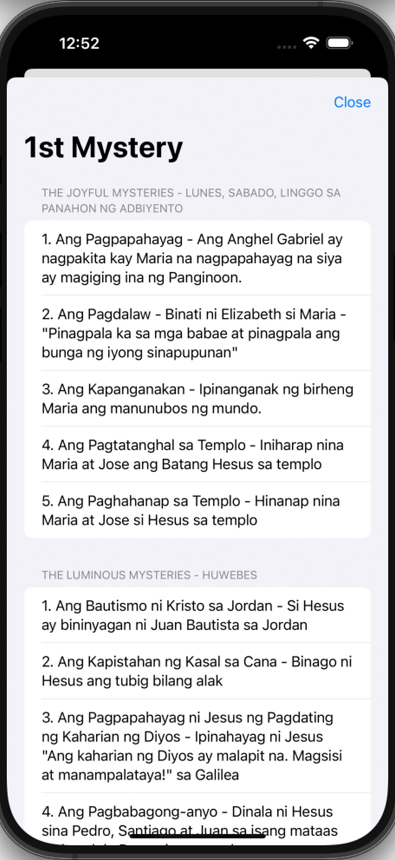 myRosary Filipino